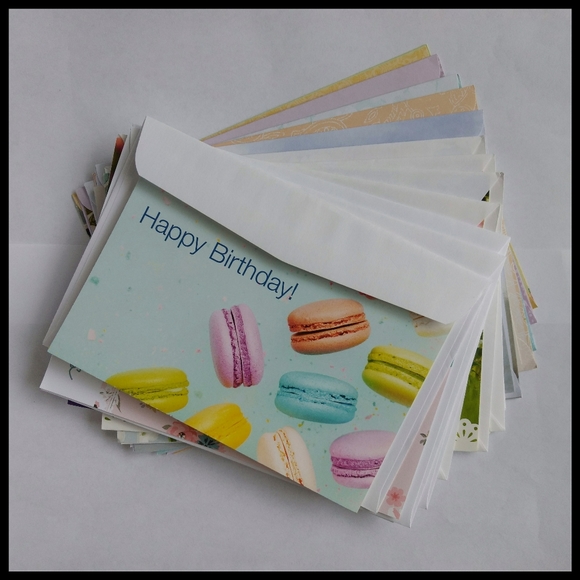 FREE WITH PURCHASE Birthday cards, 12/lot